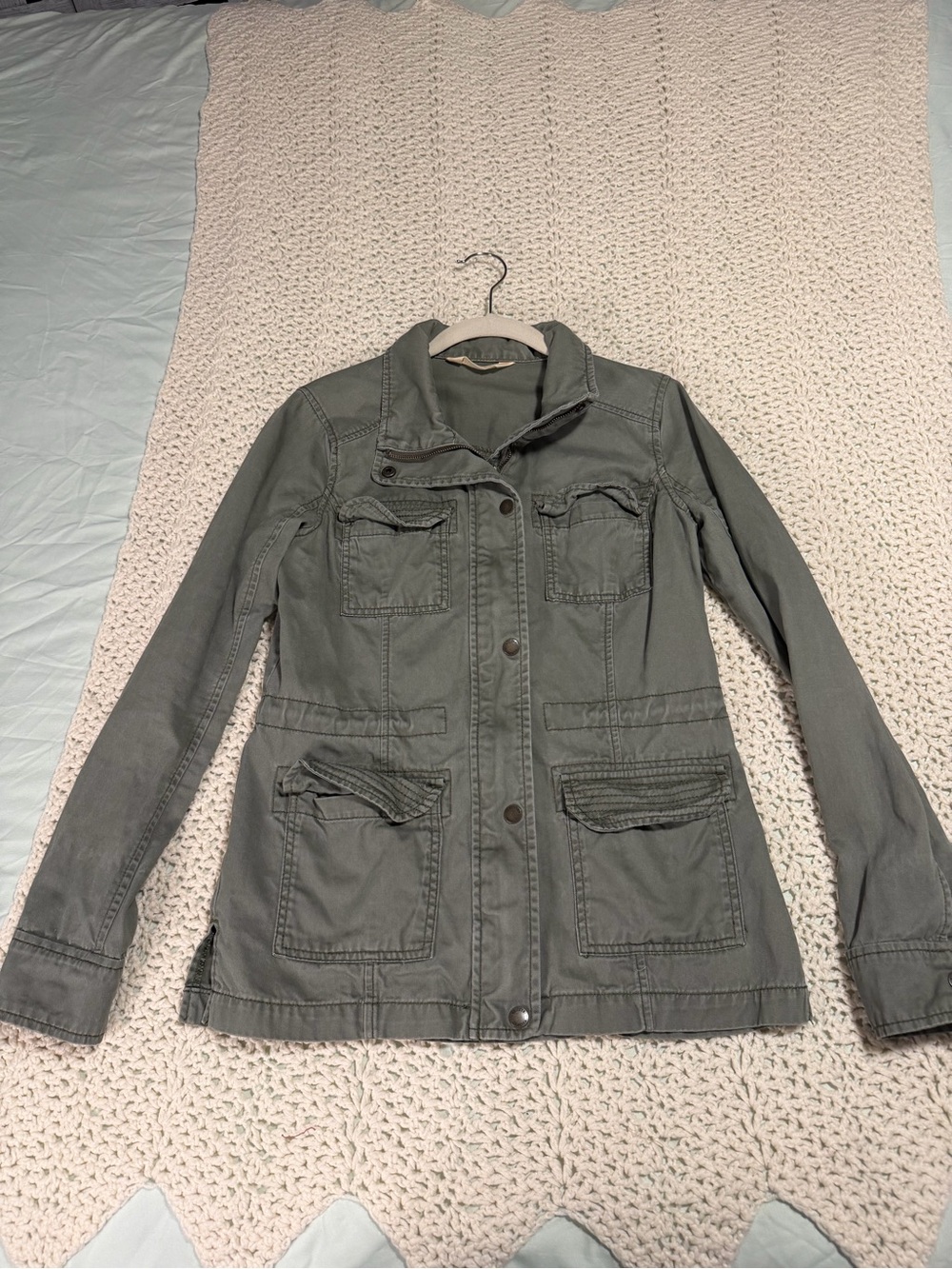 Hollister Olive Utility Field Jacket